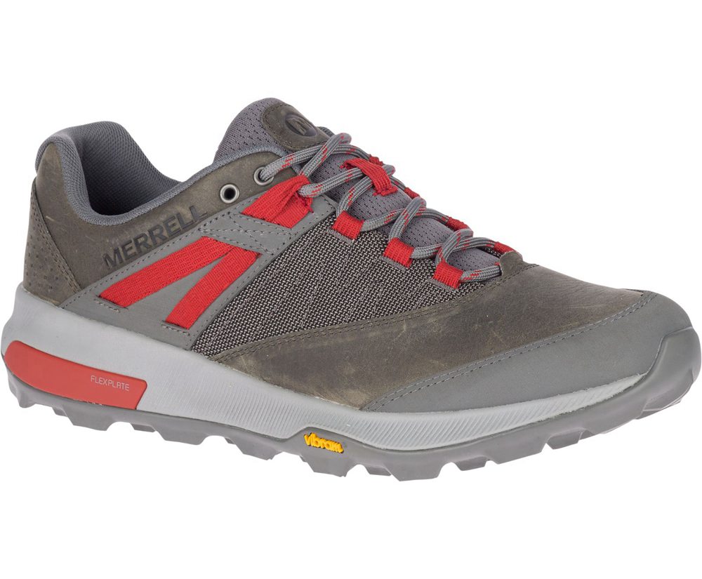 Tenis Homem - Merrell Zion - Cinzentas/Vermelhas - KYI956341